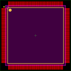 STM32F207ICT6封装焊盘图