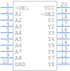 SN74ALS541N引脚图