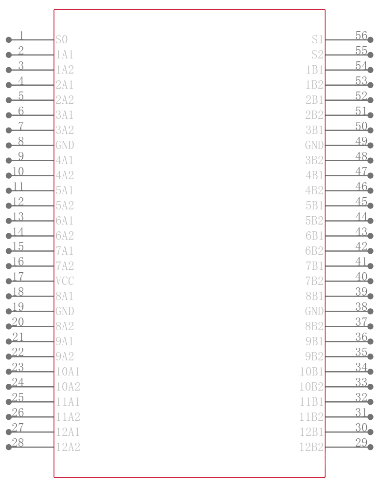 SN74CB3T16212DGGR引脚图