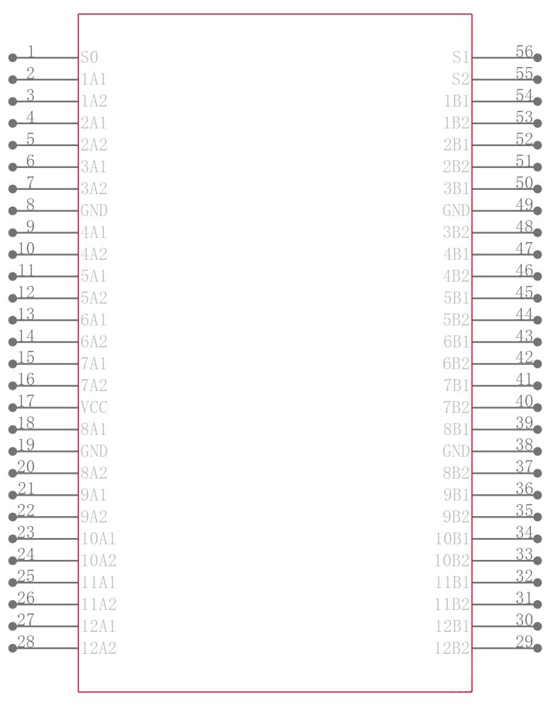 SN74CBT16212CDLR引脚图