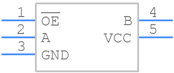 SN74CBTLV1G125DCKR引脚图