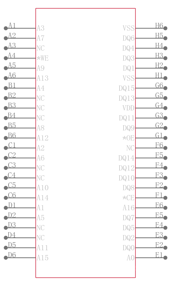 SST39LF200A-55-4C-B3KE引脚图