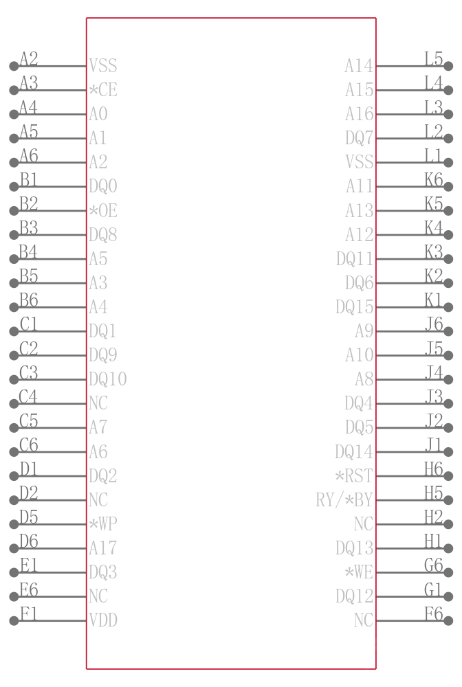 SST39LF401C-55-4C-MAQE-T引脚图