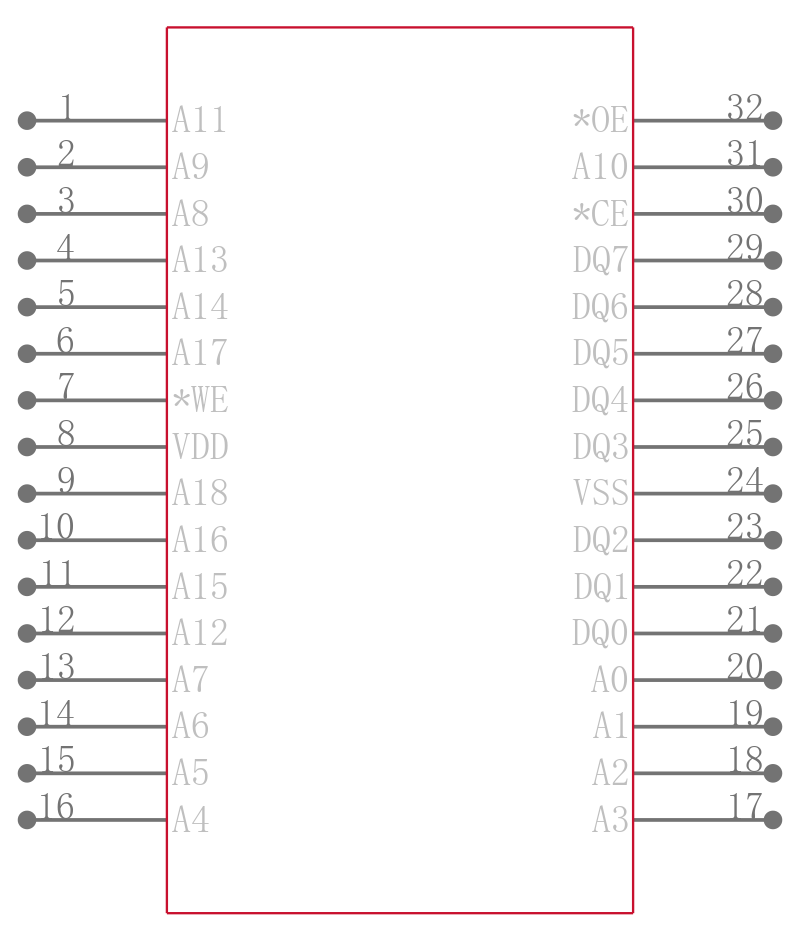 SST39SF040-55-4C-WHE引脚图