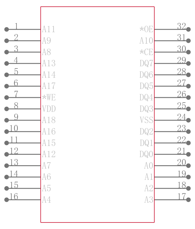 SST39SF040-70-4I-WHE-T引脚图