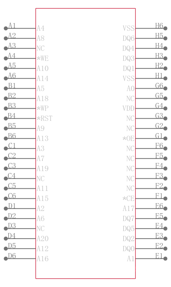 SST39VF1681-70-4I-B3KE引脚图