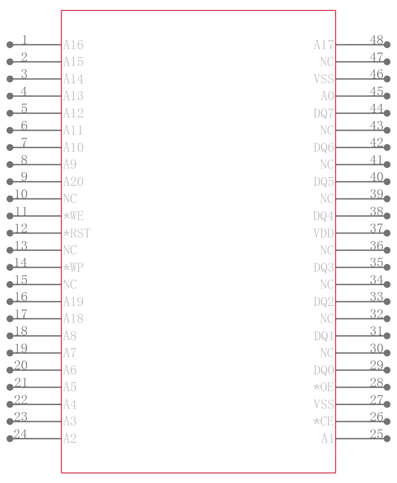 SST39VF1681-70-4I-EKE-T引脚图