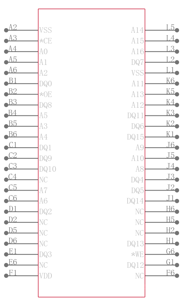 SST39VF200A-70-4C-MAQE-T引脚图