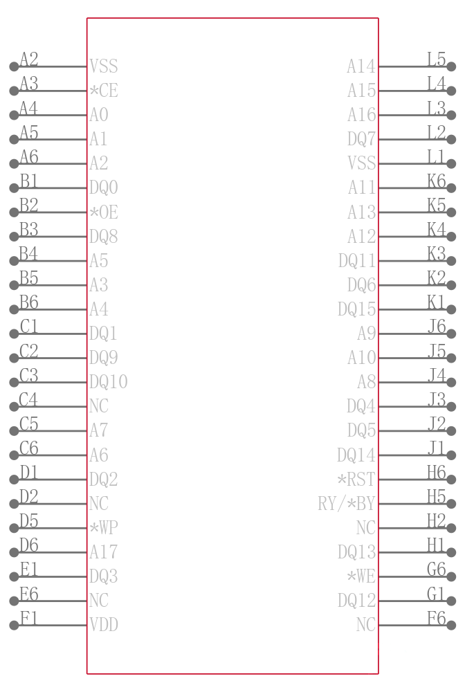 SST39VF401C-70-4C-MAQE引脚图