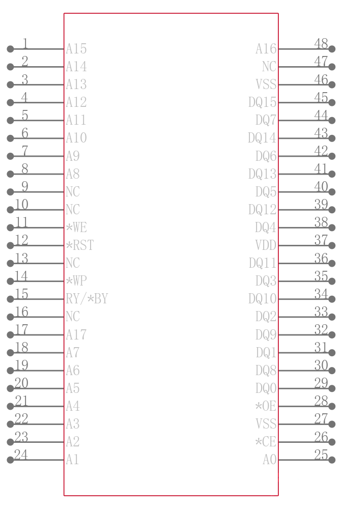 SST39VF401C-70-4I-EKE-T引脚图