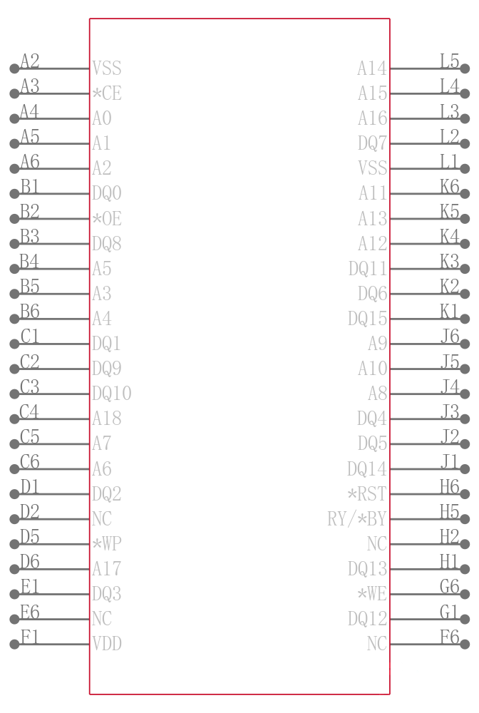 SST39VF802C-70-4C-MAQE-T引脚图