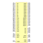 SST39WF1601-70-4I-B3KE引脚图