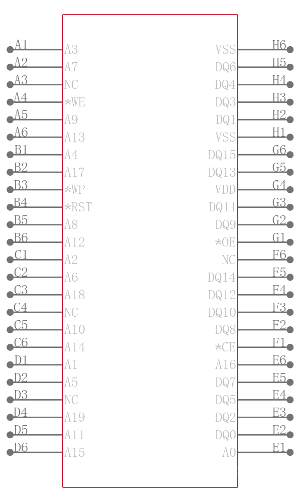 SST39WF1601-70-4I-B3KE-T引脚图