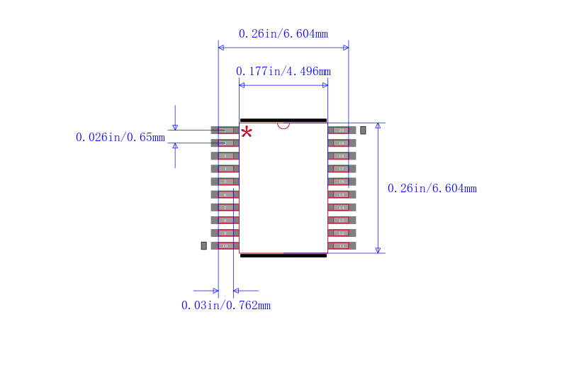 STM32F042F4P6封装图