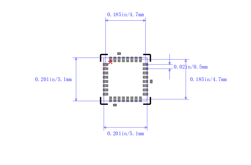STM32F051K8U6TR封装图