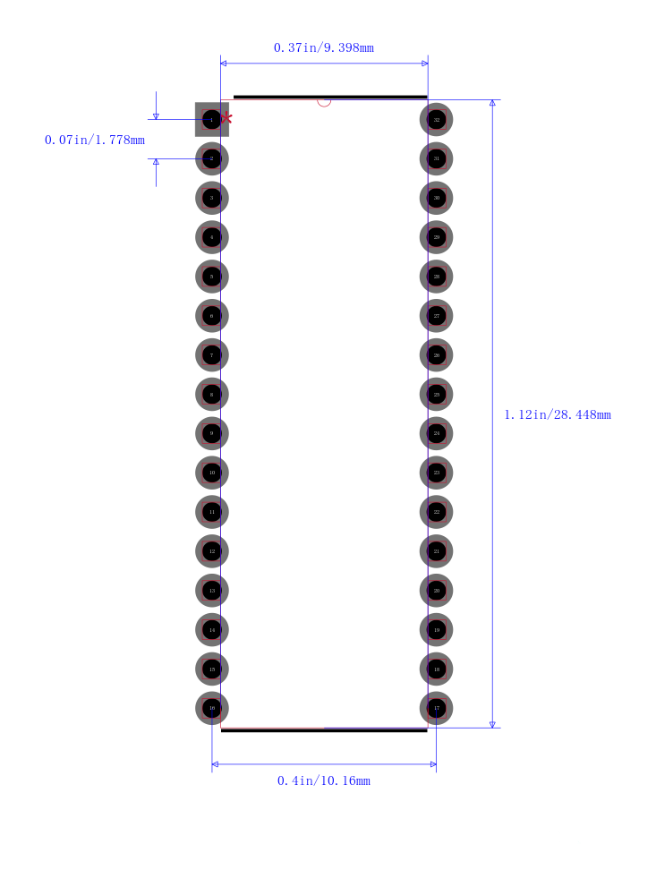 STM8S105K4B6封装图