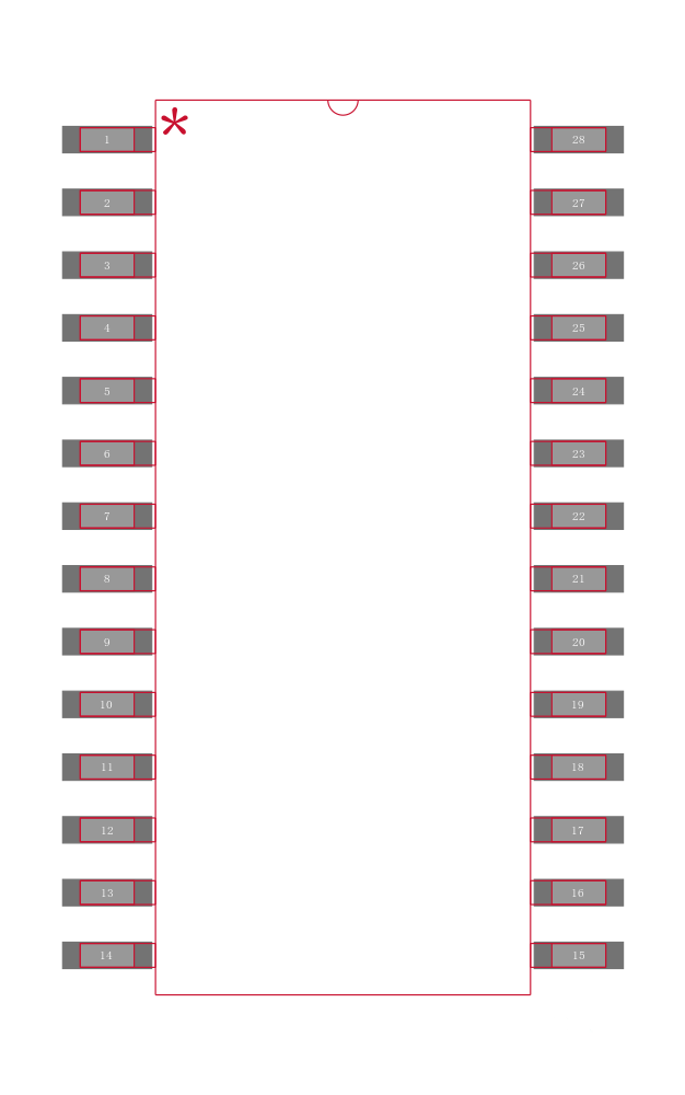 SJA1000T/N1封装焊盘图
