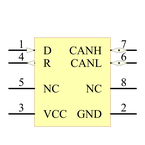 SN65HVD232D引脚图