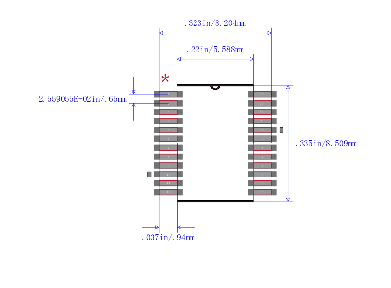 SN74ABT543ADBR封装图