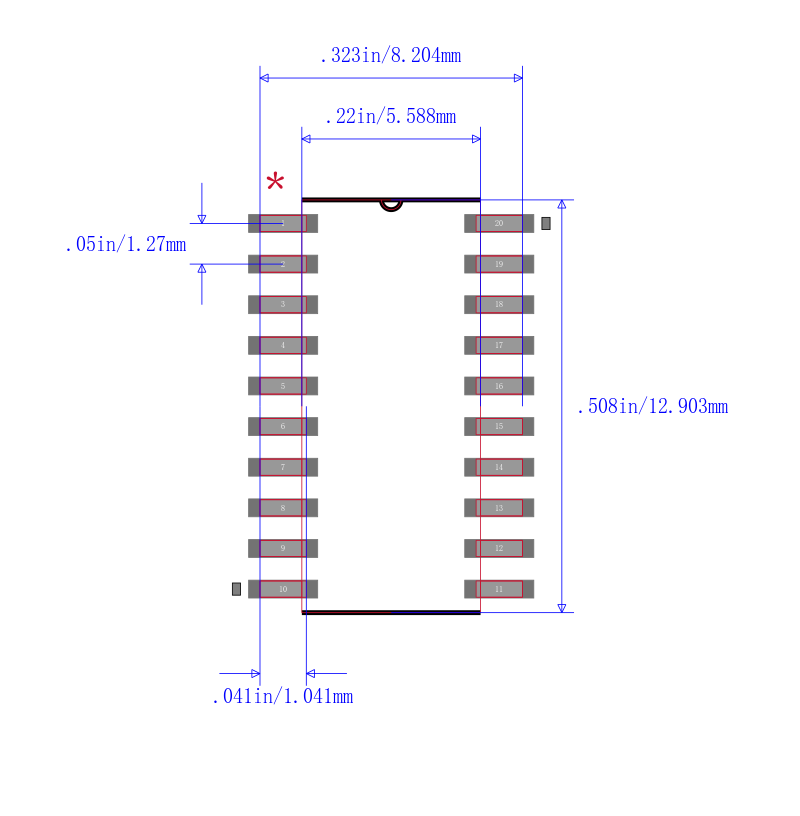SN74ALS641A-1NSR封装图