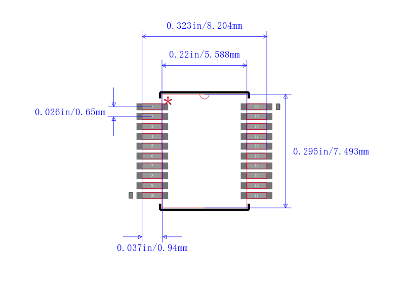 SN74LS245DBRG4封装图