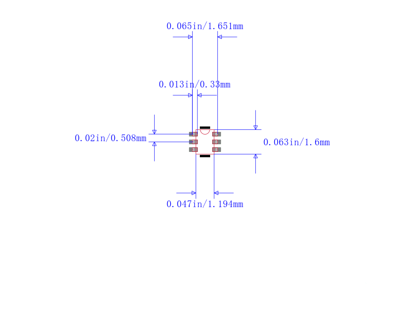 SSM6N7002BFE,LM封装图