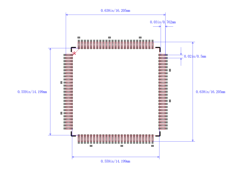 STM32F100VCT6B封装图