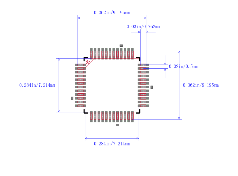 STM32F102C6T6A封装图