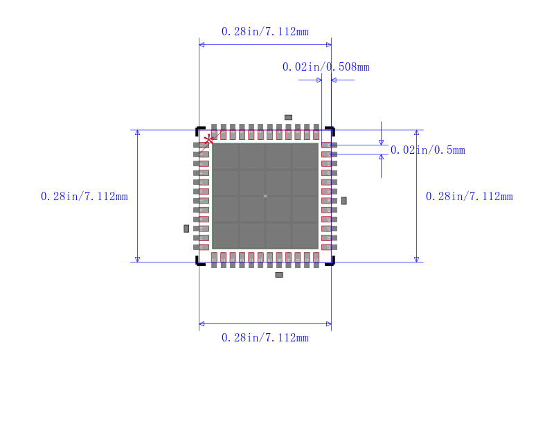 STM32F401CBU6封装图