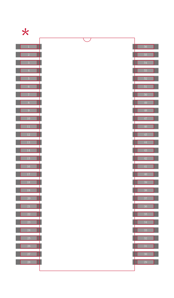 SN74ALVCH16646DL封装焊盘图