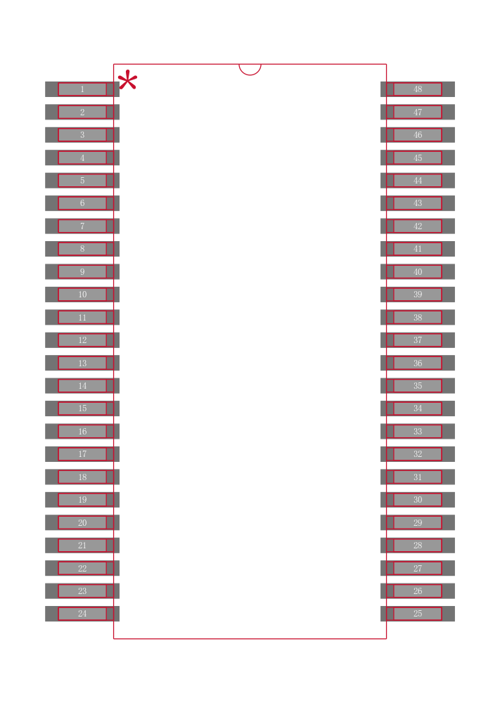 SN74ALVTH162245LR封装焊盘图