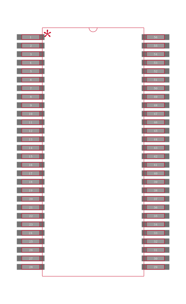 SN74LVCH16543ADLR封装焊盘图