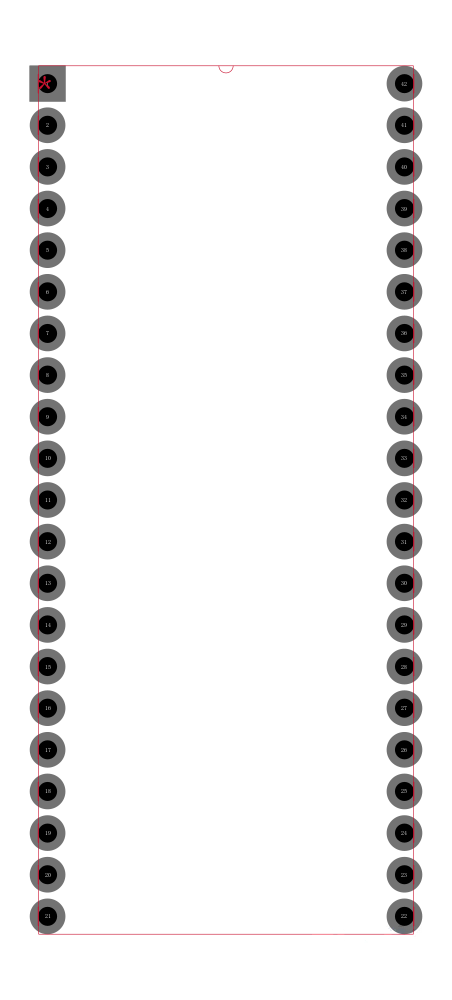 ST72F324J4B5封装焊盘图