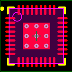 STM32F103T8U7封装焊盘图