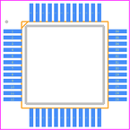 STM8S207C8T3封装焊盘图