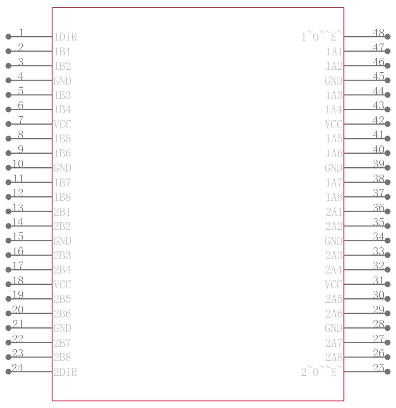 SN74ABT162245DL引脚图