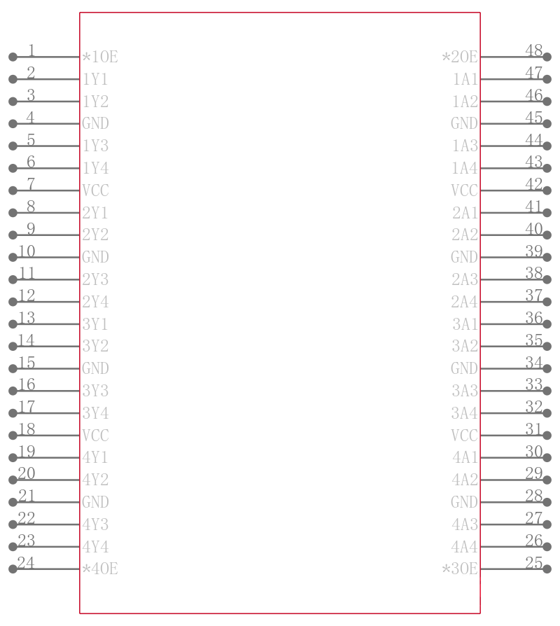 SN74AUC16245DGGR引脚图