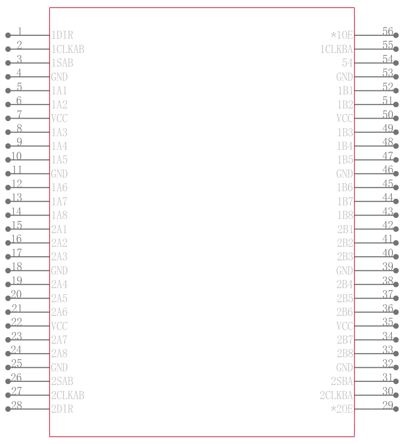 SN74LVC16646ADGGR引脚图