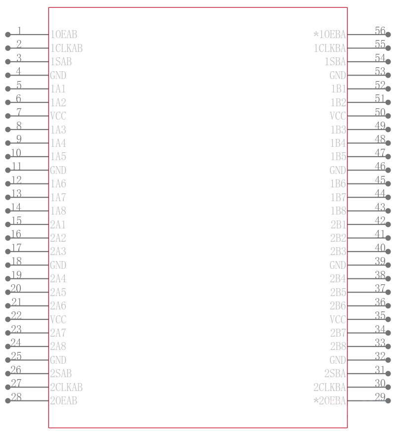 SN74LVCH16652ADGGR引脚图