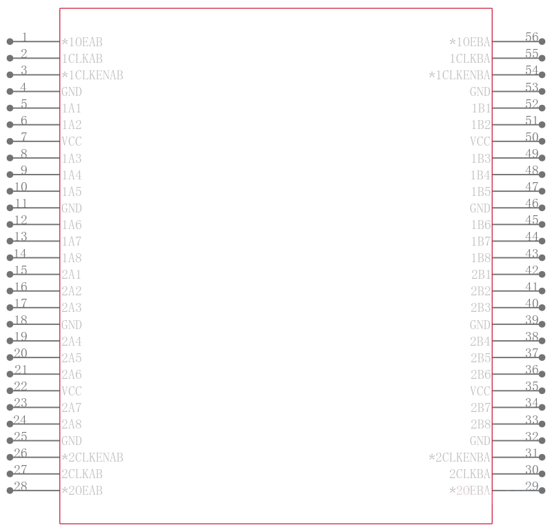 SN74LVT16952DGGR引脚图