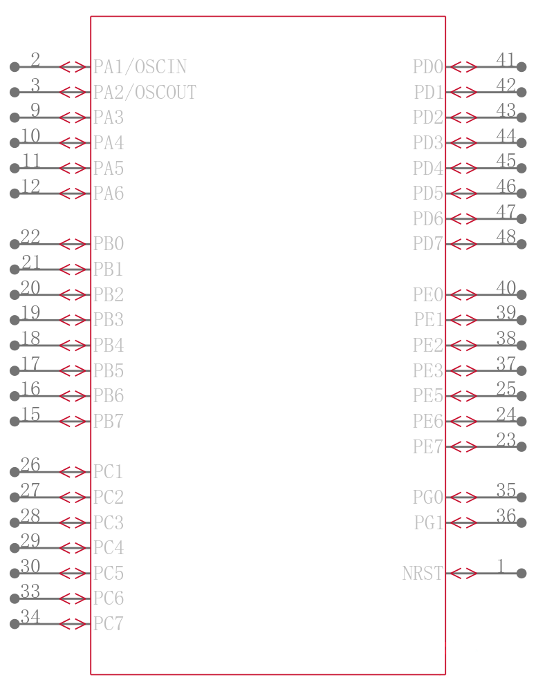 STM8AF5288TAY引脚图