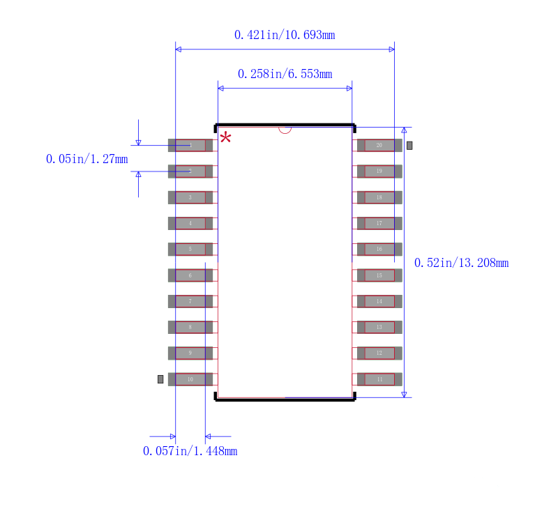 SN74ALS621ADW封装图