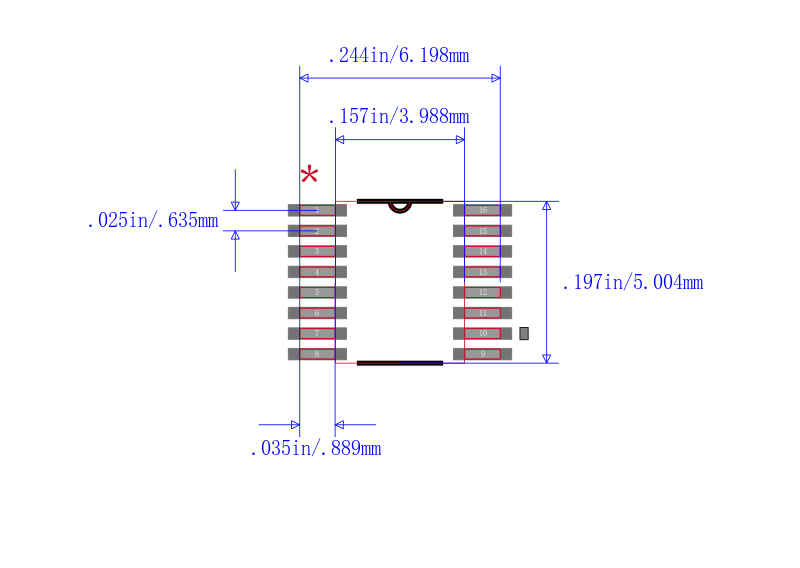 SN74CBT3251DBQR封装图