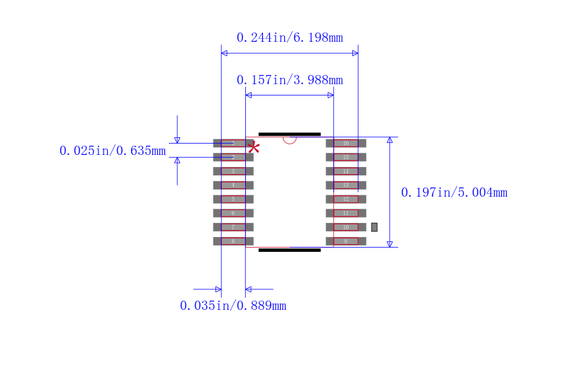 SN74CBT3251DBQRG4封装图