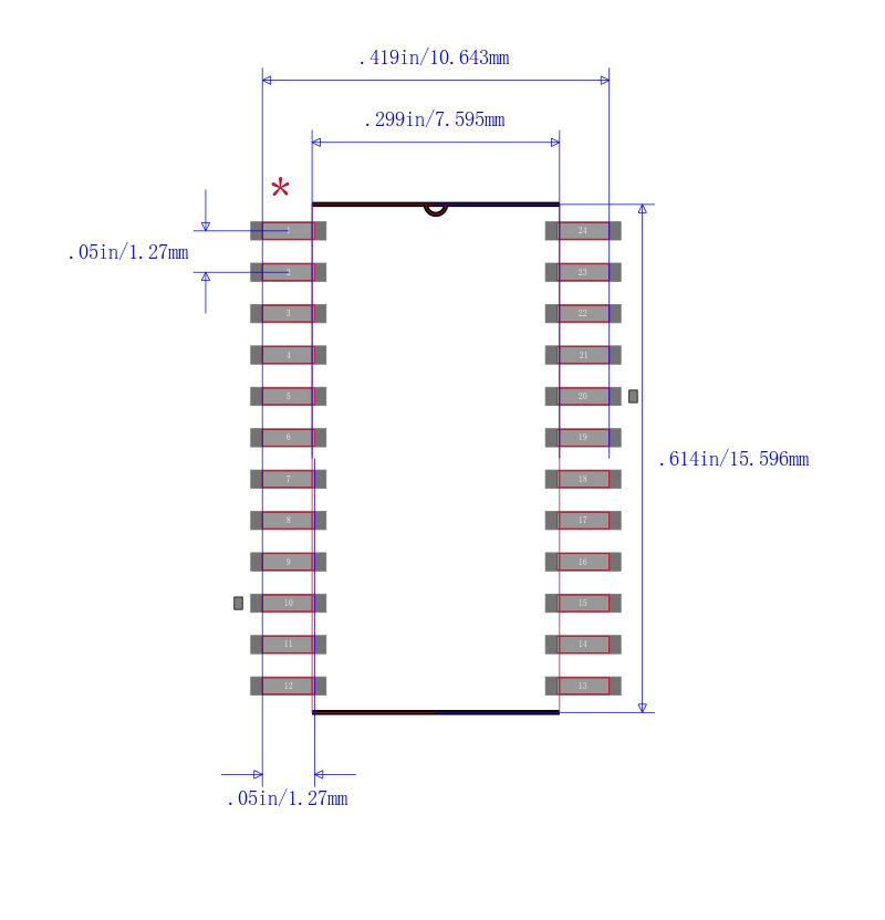 SN74CBTD3861DW封装图