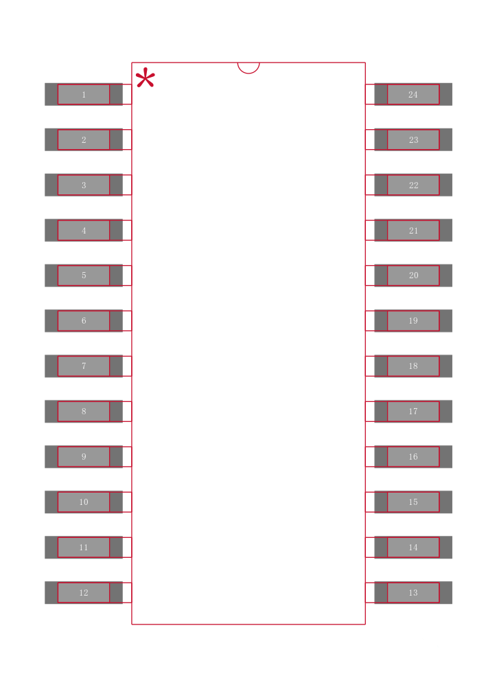 SN74ABT853DW封装焊盘图