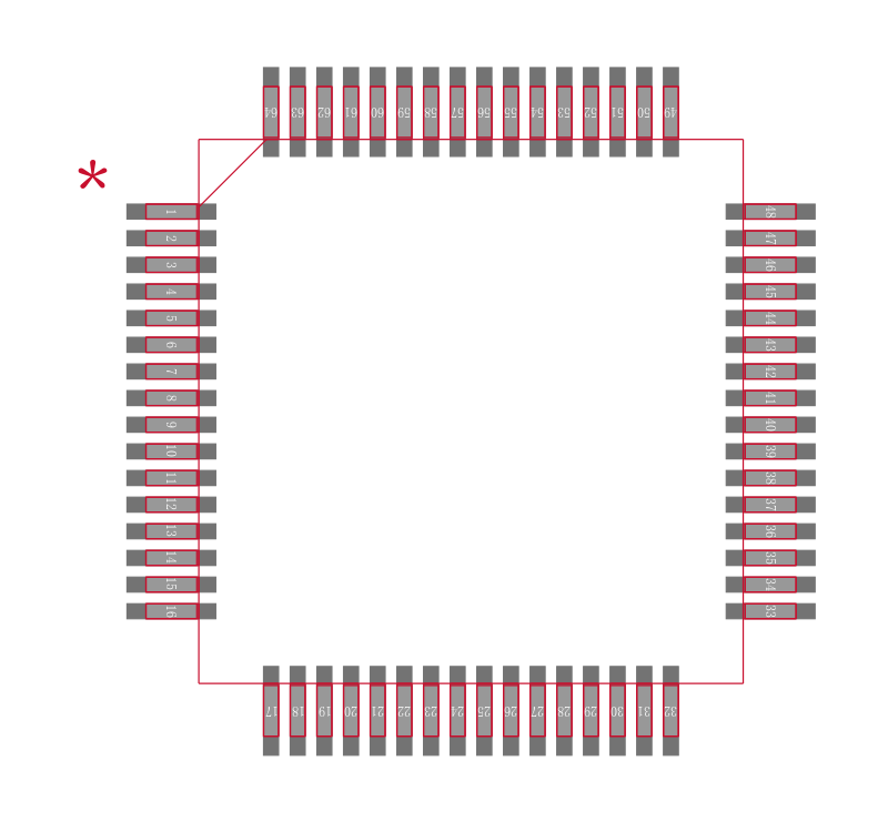 SN74LVTH182652APM封装焊盘图