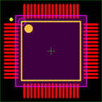 STM32F105RCT7封装焊盘图