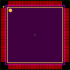 STM32F207ZGT7封装焊盘图