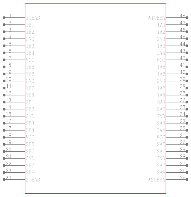 SN74ABT16623DL引脚图